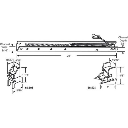 Strybuc 29in Window Channel Balance 60-283-21